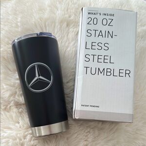 BNWB Mercedes Benz Black Insulated Travel Tumbler with logo